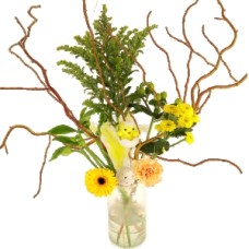 Easter picking bouquet with glass vase (Small)